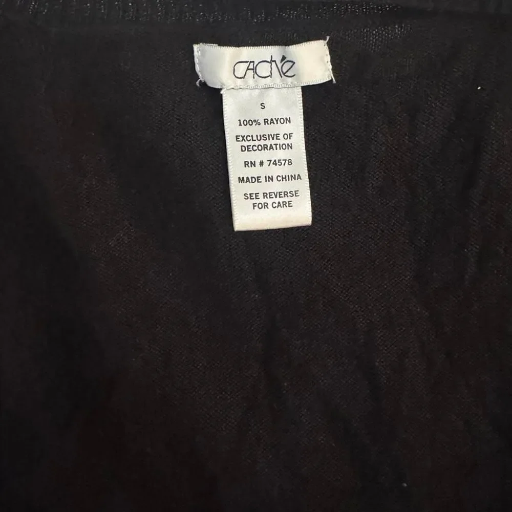 Cache Women's Black Cardigan
